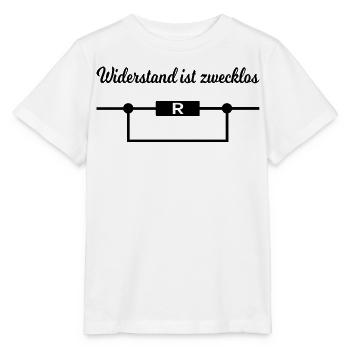 Widerstand ist zwecklos. - Stanley/Stella Kinder T-Shirt MINI CREATOR  - Weiß - Vorne - Maike (125cm)