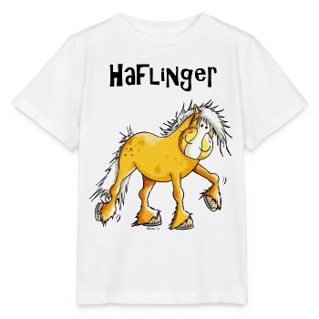 Drôle Haflinger - T-shirt bio MINI CREATOR Stanley/Stella Enfant - blanc - Devant - Maike (125cm)