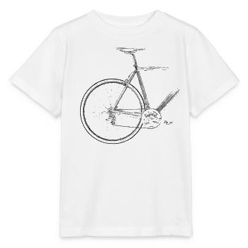 racing bike - Stanley/Stella MINI CREATOR Kids’ T-Shirt - white - Front - Maike (125cm)