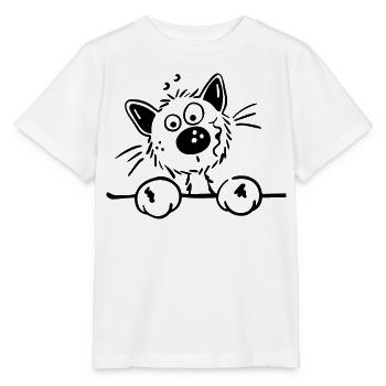 Mignon Chat - T-shirt bio MINI CREATOR Stanley/Stella Enfant - blanc - Devant - Maike (125cm)