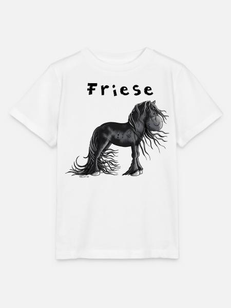 Niedliches Friesenpferd - Stanley/Stella Kinder T-Shirt MINI CREATOR - Weiß