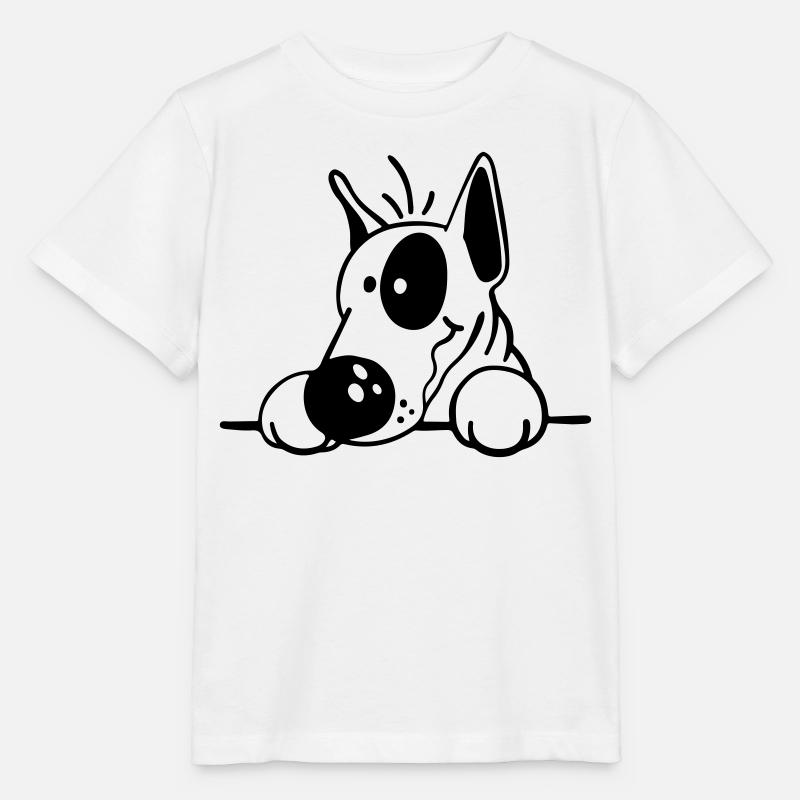 The Bull Terrier - Stanley/Stella MINI CREATOR Kids’ T-Shirt - white