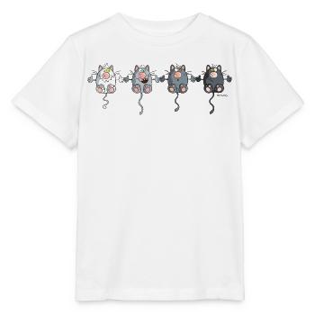Mignon Chats - T-shirt bio MINI CREATOR Stanley/Stella Enfant - blanc - Devant - Maike (125cm)