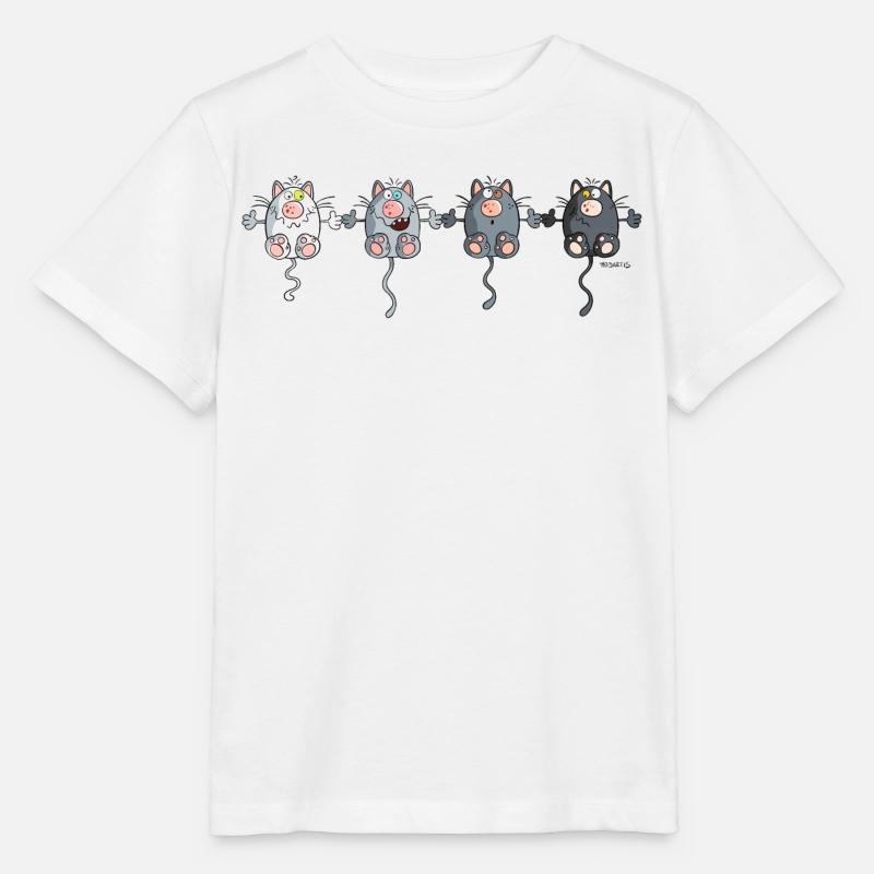 Mignon Chats - T-shirt bio MINI CREATOR Stanley/Stella Enfant - blanc