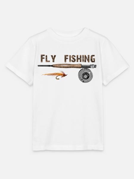 Fly fishing - Stanley/Stella Kinder T-Shirt MINI CREATOR  - Weiß