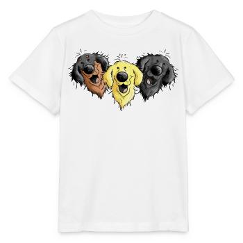 Hovawart Trio - Stanley/Stella Kinder T-Shirt MINI CREATOR  - Weiß - Vorne - Maike (125cm)