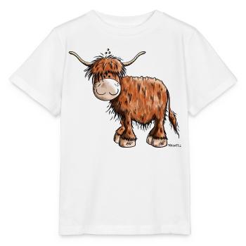 Highland Cattle - Stanley/Stella MINI CREATOR Kids’ T-Shirt - white - Front - Maike (125cm)
