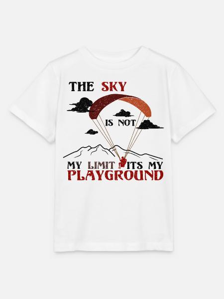 The sky is not the limit, its my playground - Stanley/Stella Kinder T-Shirt MINI CREATOR - Weiß