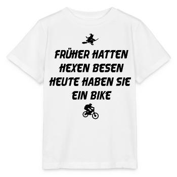 Hexenbesen Bike - Stanley/Stella Kinder T-Shirt MINI CREATOR  - Weiß - Vorne - Maike (125cm)