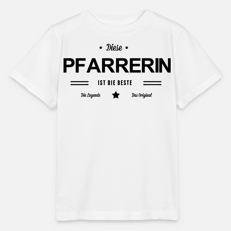 Beste Pfarrerin - Stanley/Stella Kinder T-Shirt MINI CREATOR  - Weiß