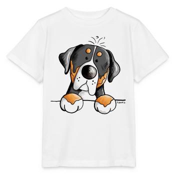 Funny Greater Swiss Mountain Dog - Stanley/Stella MINI CREATOR Kids’ T-Shirt - white - Front - Maike (125cm)