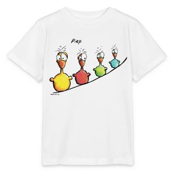 Vogelleine Piep - Stanley/Stella Kinder T-Shirt MINI CREATOR  - Weiß - Vorne - Maike (125cm)