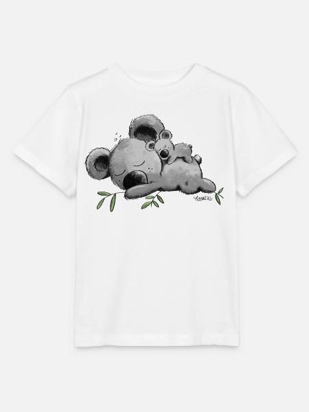 Koala mit Baby - Stanley/Stella Kinder T-Shirt MINI CREATOR  - Weiß