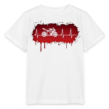 Impulsion de pilote de course de moto - T-shirt bio MINI CREATOR Stanley/Stella Enfant - blanc - Devant - Maike (125cm)