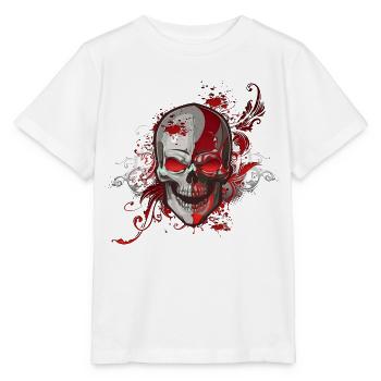 Red Skull - Stanley/Stella Kinder T-Shirt MINI CREATOR  - Weiß - Vorne - Maike (125cm)