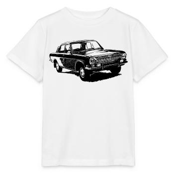 Volga GAZ 24 - T-shirt bio MINI CREATOR Stanley/Stella Enfant - blanc - Devant - Maike (125cm)