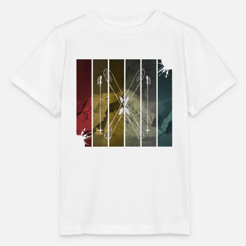 Ski - Stanley/Stella Kinder T-Shirt MINI CREATOR - Weiß