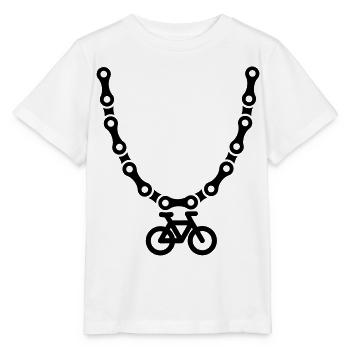 Mountain bike MTB Collier chaîne de bicyclette ATB - T-shirt bio MINI CREATOR Stanley/Stella Enfant - blanc - Devant - Maike (125cm)