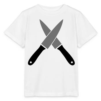 Messer - Stanley/Stella Kinder T-Shirt MINI CREATOR  - Weiß - Vorne - Maike (125cm)