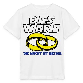 Junggesellenabschied , JGA das wars die Mach(25) - Stanley/Stella Kinder T-Shirt MINI CREATOR  - Weiß - Vorne - Maike (125cm)