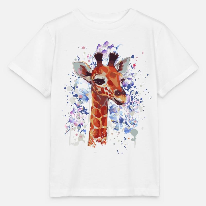 Girafe - Girafe - Girafe Cool - T-shirt bio MINI CREATOR Stanley/Stella Enfant - blanc