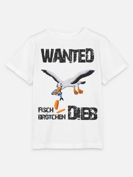 Wanted - Der berüchtigte Fischbrötchen Dieb - Stanley/Stella Kinder T-Shirt MINI CREATOR - Weiß