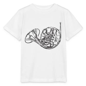 Corne - T-shirt bio MINI CREATOR Stanley/Stella Enfant - blanc - Devant - Maike (125cm)