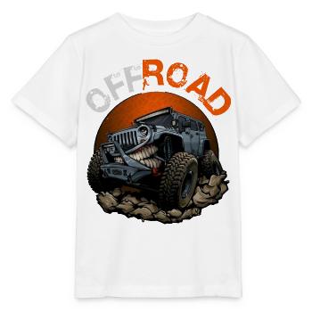 Offroad-Fahrzeug - Stanley/Stella Kinder T-Shirt MINI CREATOR  - Weiß - Vorne - Maike (125cm)