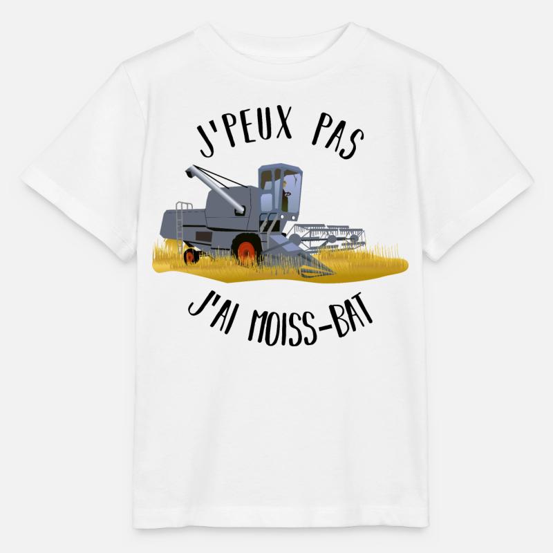 J'peux pas j'ai moiss-bat - T-shirt bio MINI CREATOR Stanley/Stella Enfant - blanc