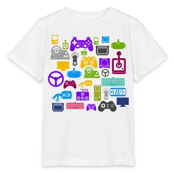 Gaming Gaming Gaming Gaming Gaming Gaming Gaming - Stanley/Stella MINI CREATOR Kids’ T-Shirt - white - Front - Maike (125cm)