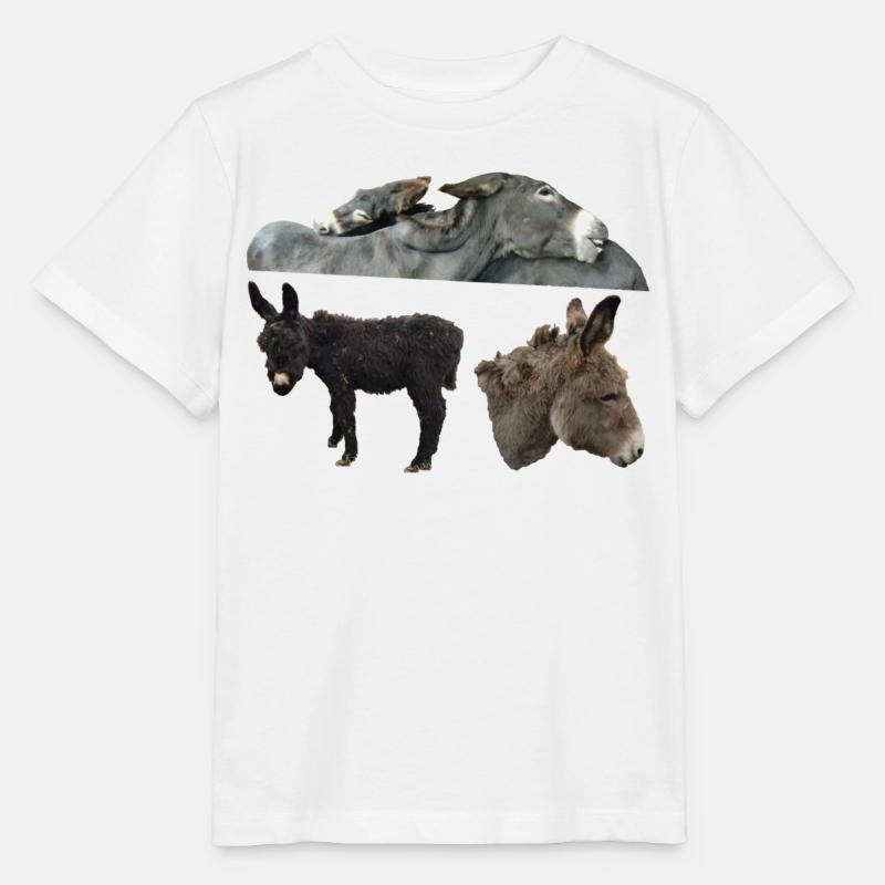 Esel - Stanley/Stella Kinder T-Shirt MINI CREATOR  - Weiß