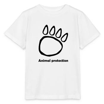 Tierschutz - Stanley/Stella Kinder T-Shirt MINI CREATOR  - Weiß - Vorne - Maike (125cm)