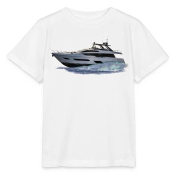 motorboat - Stanley/Stella MINI CREATOR Kids’ T-Shirt - white - Front - Maike (125cm)