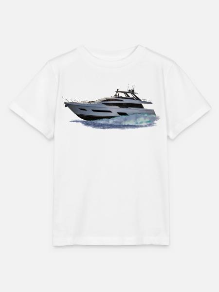 Motorboot - Stanley/Stella Kinder T-Shirt MINI CREATOR - Weiß