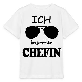 Enfant bébé anniversaire cadeau dictons patron - T-shirt bio MINI CREATOR Stanley/Stella Enfant - blanc - Devant - Maike (125cm)