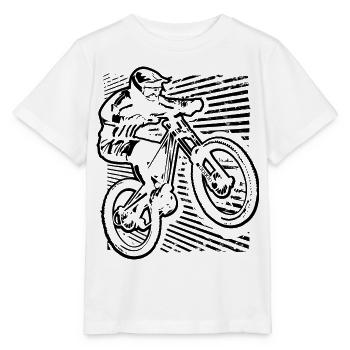 MTB | Mountainbike | Mountainbiker | Mountainbike - Stanley/Stella Kinder T-Shirt MINI CREATOR  - Weiß - Vorne - Maike (125cm)