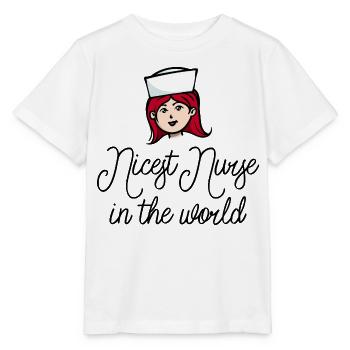 Infirmière infirmière Infirmière ambulancier - T-shirt bio MINI CREATOR Stanley/Stella Enfant - blanc - Devant - Maike (125cm)