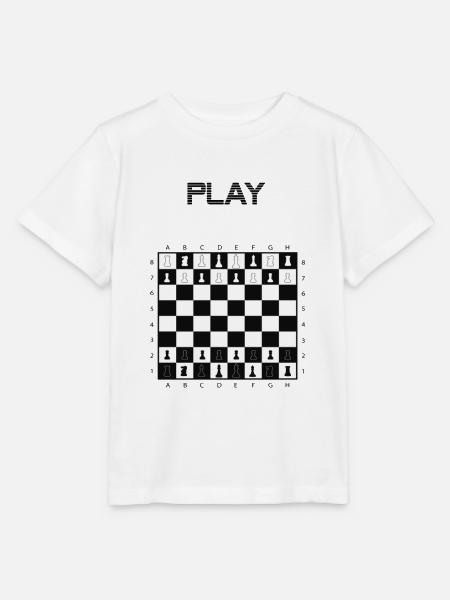 Chess - Stanley/Stella MINI CREATOR Kids’ T-Shirt - white