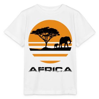 Afrique - T-shirt bio MINI CREATOR Stanley/Stella Enfant - blanc - Devant - Maike (125cm)