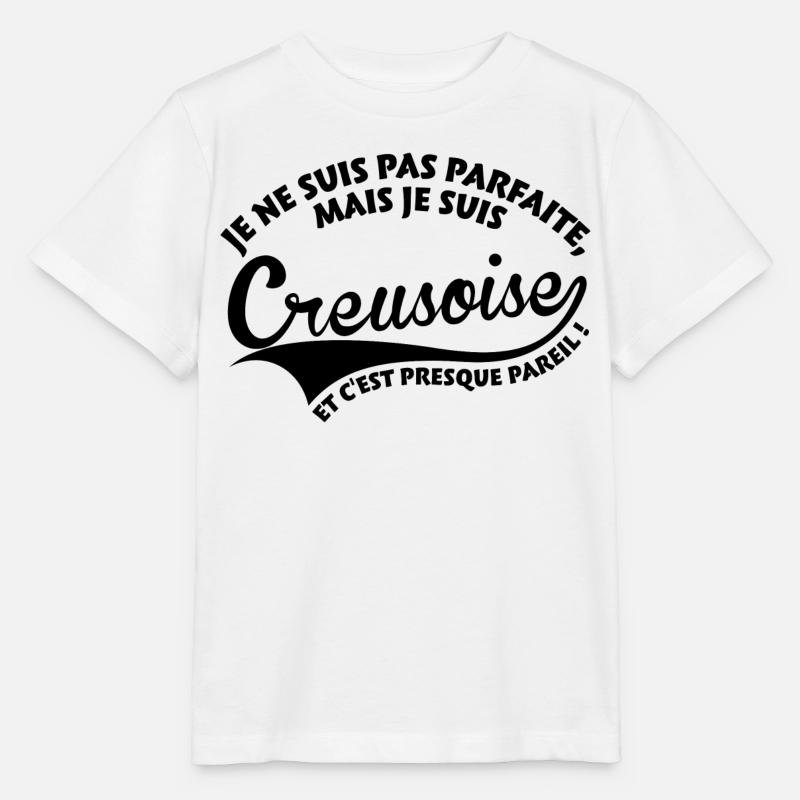 Parfaite Creusoise - T-shirt bio MINI CREATOR Stanley/Stella Enfant - blanc