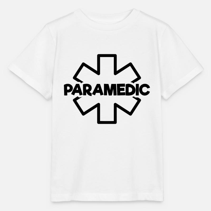 Cadeau drôle de devis paramédic pour infirmière EMT CNA - T-shirt bio MINI CREATOR Stanley/Stella Enfant - blanc