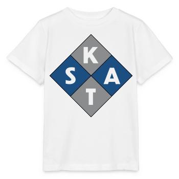 Skat the card game - Stanley/Stella MINI CREATOR Kids’ T-Shirt - white - Front - Maike (125cm)