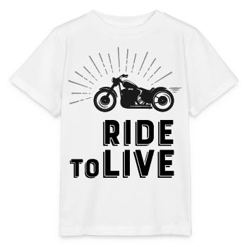 Biker - Stanley/Stella MINI CREATOR Kids’ T-Shirt - white - Front - Maike (125cm)