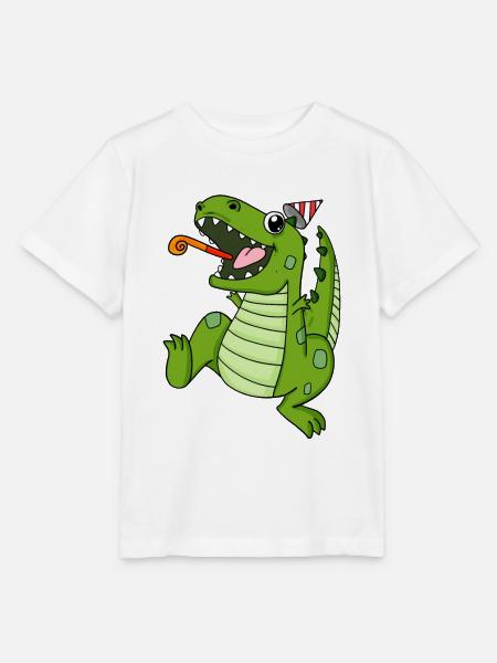 Dinosaurier Party - Stanley/Stella Kinder T-Shirt MINI CREATOR - Weiß