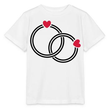 Les alliances - T-shirt bio MINI CREATOR Stanley/Stella Enfant - blanc - Devant - Maike (125cm)