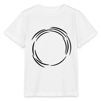 Cercle de ligne de conception lignes - T-shirt bio MINI CREATOR Stanley/Stella Enfant - blanc - Devant - Maike (125cm)