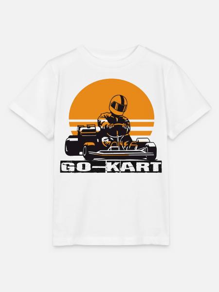 Go Kart - Stanley/Stella Kinder T-Shirt MINI CREATOR - Weiß