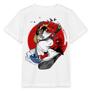 Hip-Hop Samurai - Stanley/Stella Kinder T-Shirt MINI CREATOR  - Weiß - Vorne - Maike (125cm)