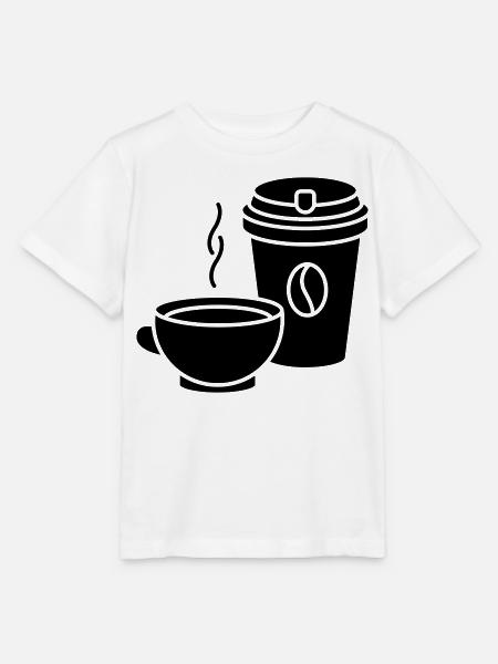 Kaffee - Stanley/Stella Kinder T-Shirt MINI CREATOR - Weiß