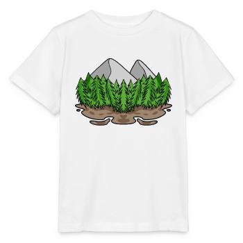 Mountain Mountains - Stanley/Stella MINI CREATOR Kids’ T-Shirt - white - Front - Maike (125cm)